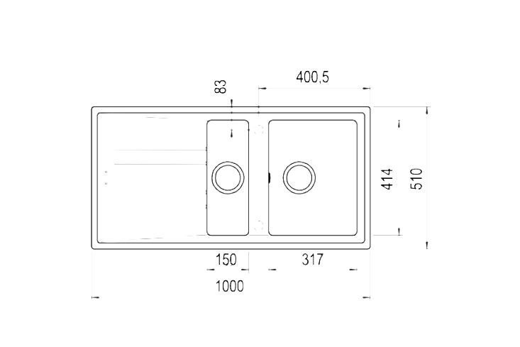 ZLEW TEKA AURA 60 B-TG PIASKOWY BEŻ