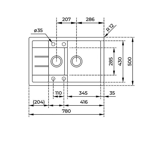 ZLEW TEKA 60 ASTRAL B-TG TOPAZ