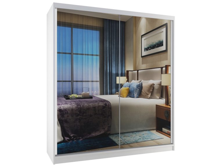 Szafa przesuwna 133 cm z lustrem Producent M SZP2/2/W/WI/L/HI