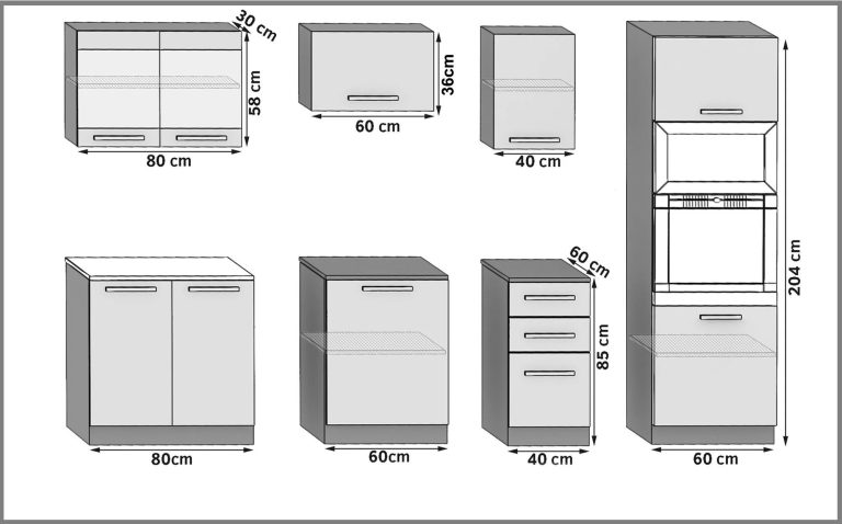 Meble kuchenne 240 cm czarne heban ciemne bez blatu Producent TOR PAULA2/4/WT/HK/BB/B1