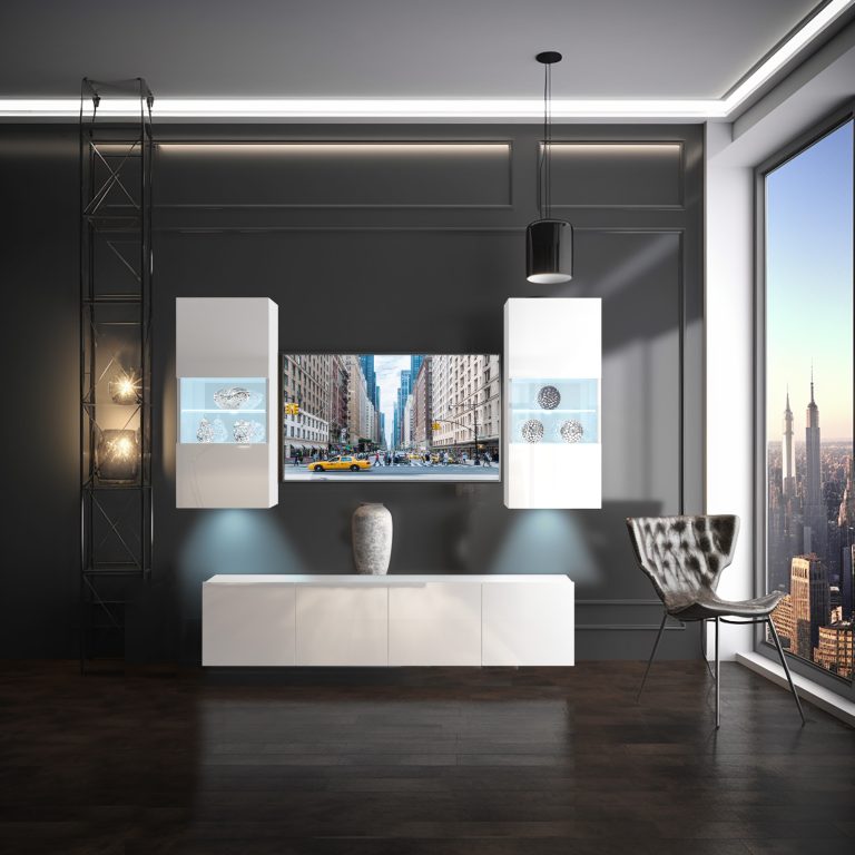 Meblościanka Nexum 100 NEX 7/0/W/W/0/0/PP