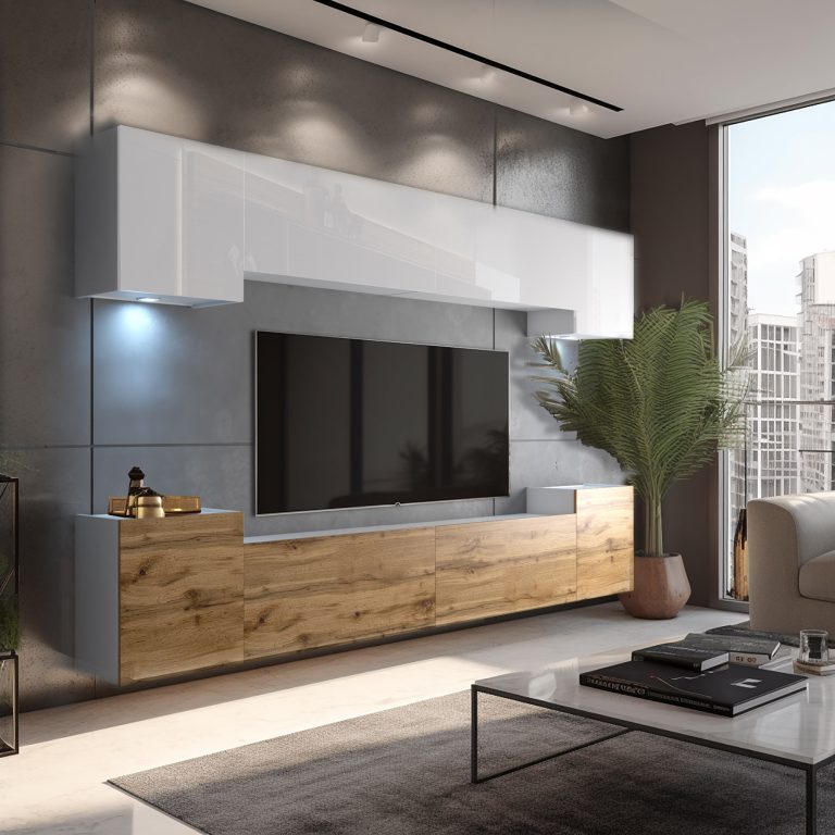 Meblościanka Nexum 61 NEX 4/0/W/WDW/0/0/PP