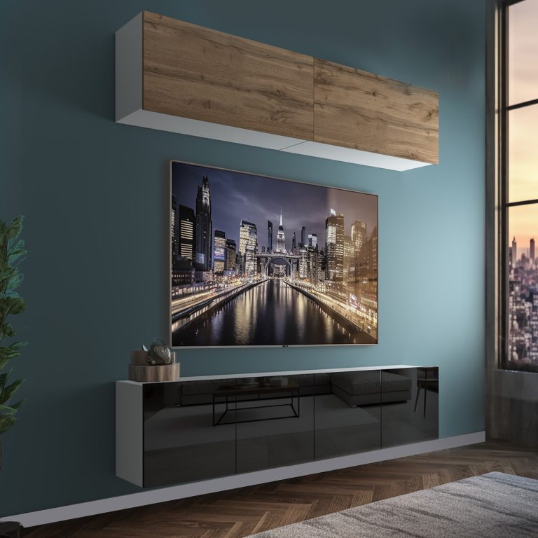 Meblościanka Nexum 98 NEX 6/0/W/DWB/0/0/PP