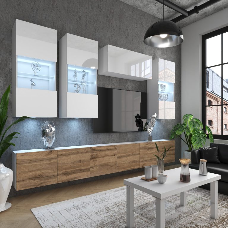 Meblościanka Nexum 79 NEX 5/0/W/WDW/0/0/PP