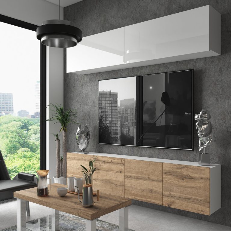 Meblościanka Nexum 90 NEX 6/0/W/WDW/0/0/PP