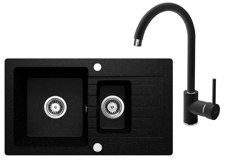 Zestaw PROMOCYJNY zlew + bateria ZQZ 2513 / BEN 262M