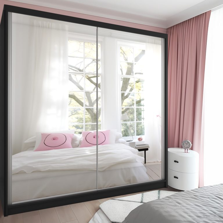 Szafa przesuwna 200 cm z lustrem Producent M SZP1/2/B/WI/L/HI