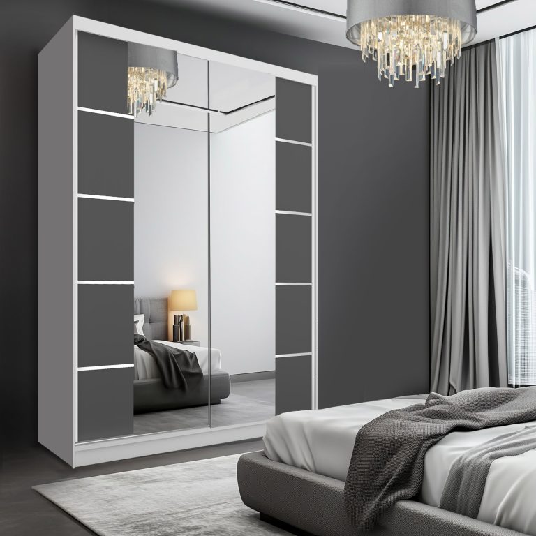 Szafa przesuwna SERENITY 133 cm szara mat Producent ME SERENITY SZP6/0/W/SR/0/HIAL