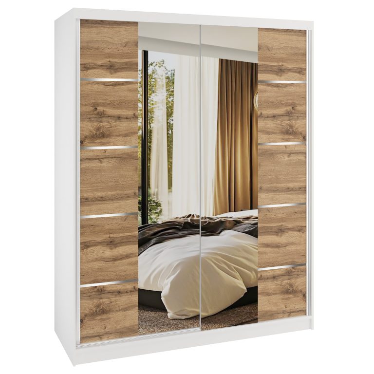 Szafa przesuwna SERENITY 133 cm dąb wotan mat Producent ME SERENITY SZP6/0/W/DW/0/HIAL