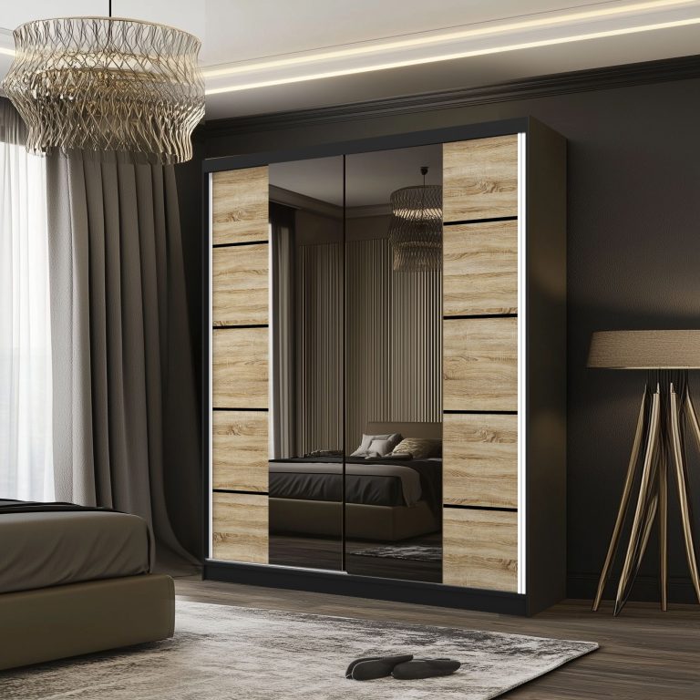 Szafa przesuwna SERENITY 133 cm dąb sonoma mat Producent ME SERENITY SZP6/0/B/DS/0/HIAL