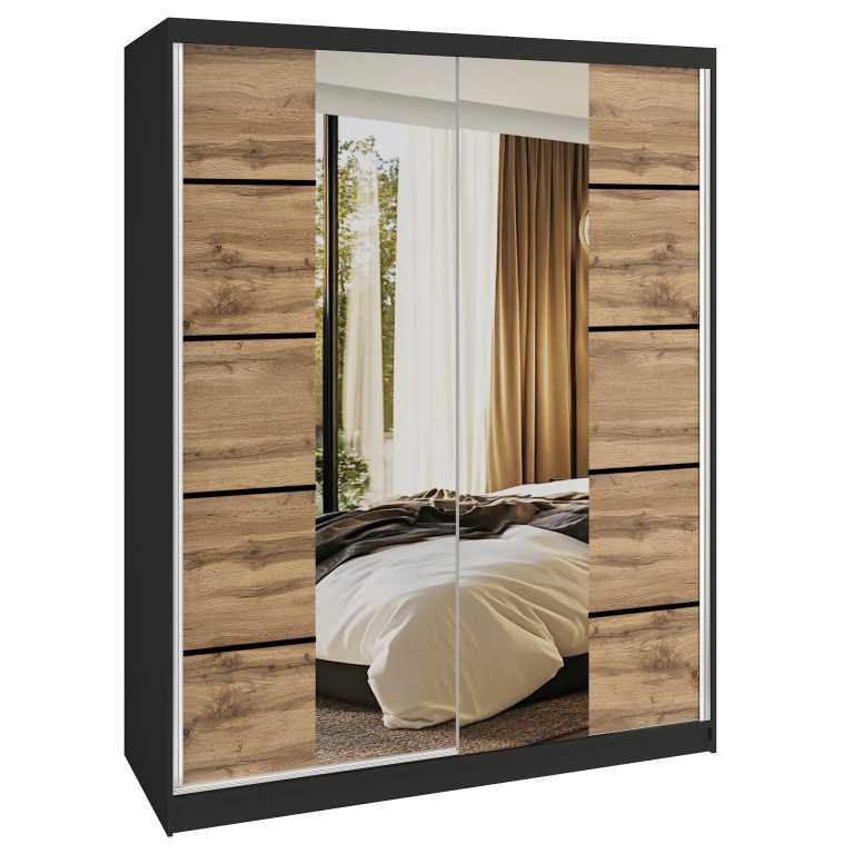 Szafa przesuwna SERENITY 133 cm dąb wotan mat Producent ME SERENITY SZP6/0/B/DW/0/HIAL