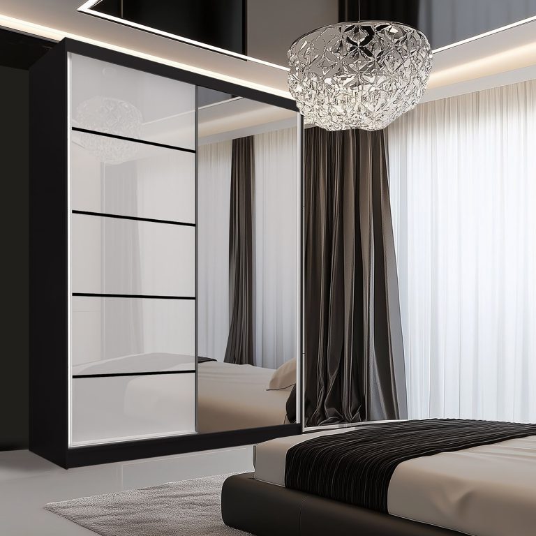 Szafa przesuwna SERENITY 133 cm biała połysk Producent MGB SERENITY SZP6/0/B/W/0/HIAL