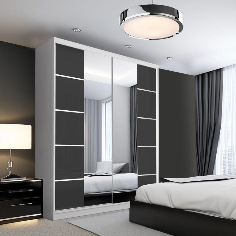 Szafa przesuwna SERENITY 158 cm czarna mat Producent ME SERENITY SZP7/0/W/B/0/HIAL