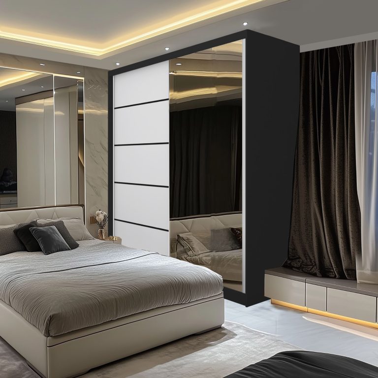 Szafa przesuwna SERENITY 158 cm biała mat Producent MBP SERENITY SZP7/0/B/W/0/HIAL