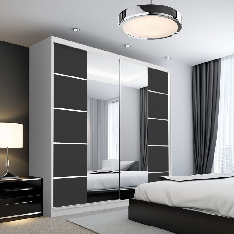 Szafa przesuwna SERENITY 200 cm czarna mat Producent ME SERENITY SZP5/0/W/B/0/HIAL