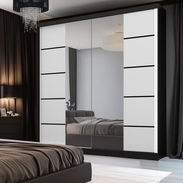 Szafa przesuwna SERENITY 200 cm biała mat Producent ME SERENITY SZP5/0/B/W/0/HIAL