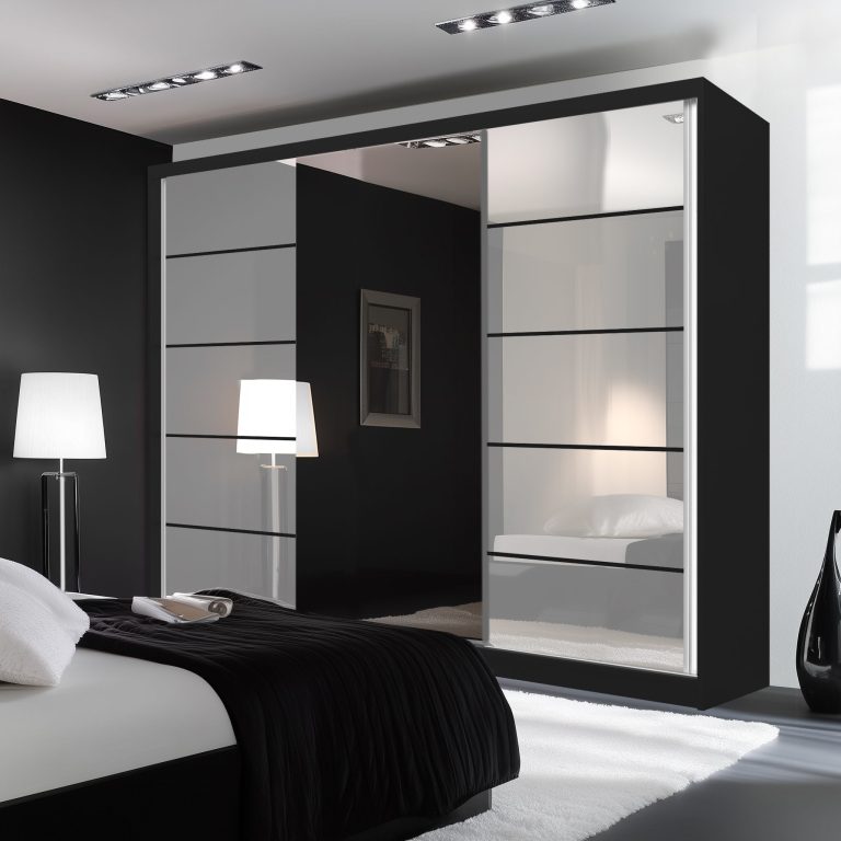 Szafa przesuwna SERENITY 232 cm biała połysk Producent MGB SERENITY SZP8/0/B/W/0/HIAL