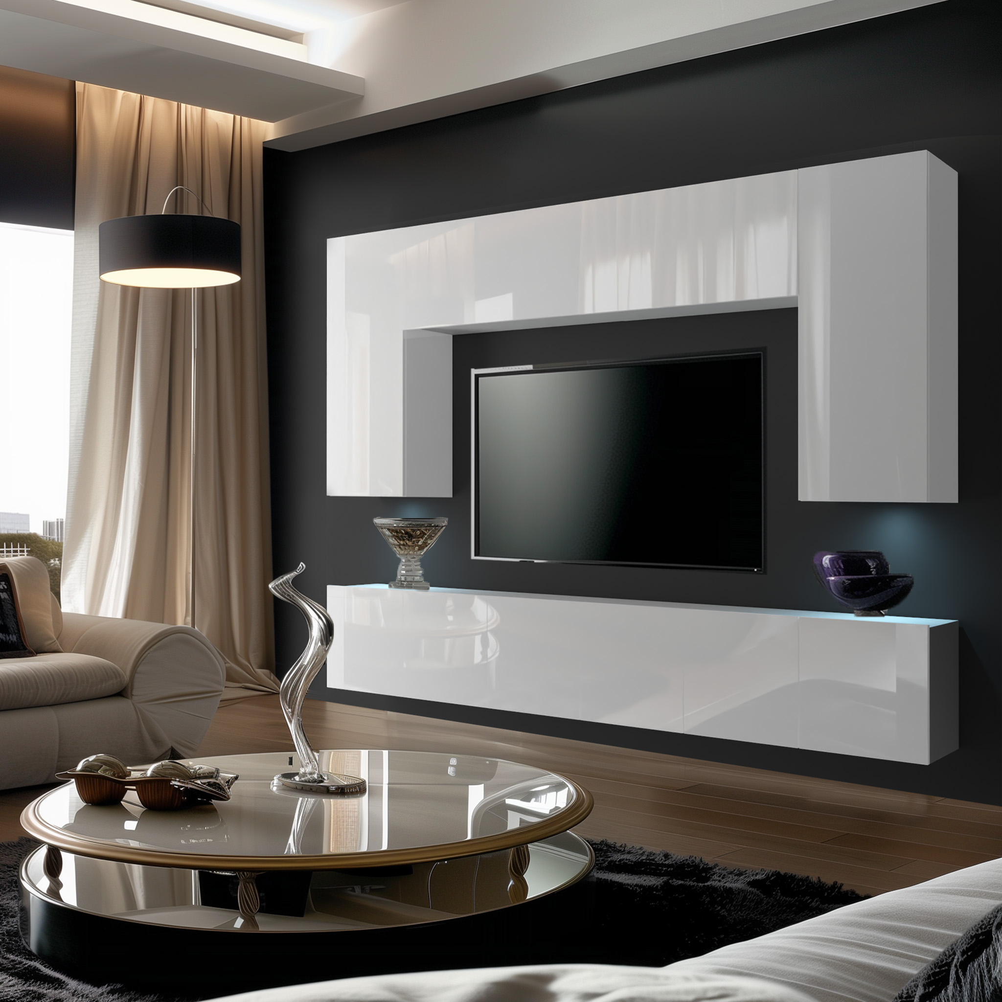 salon w stylu nowoczesnym