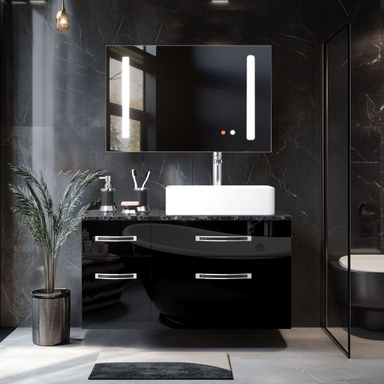 Zestaw mebli łazienkowych Euphoria EUP P 90L/0/W/B/0/BK/MB