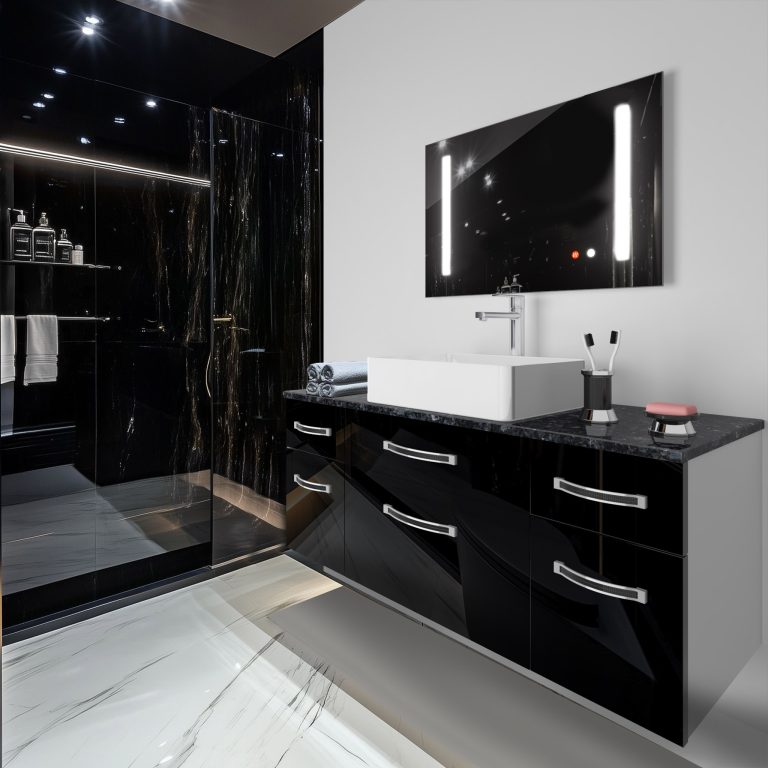 Zestaw mebli łazienkowych Euphoria EUP P 120/0/W/B/0/BK/MB