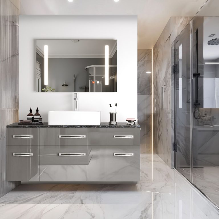 Zestaw mebli łazienkowych Euphoria EUP P 120/0/W/S/0/BK/MB