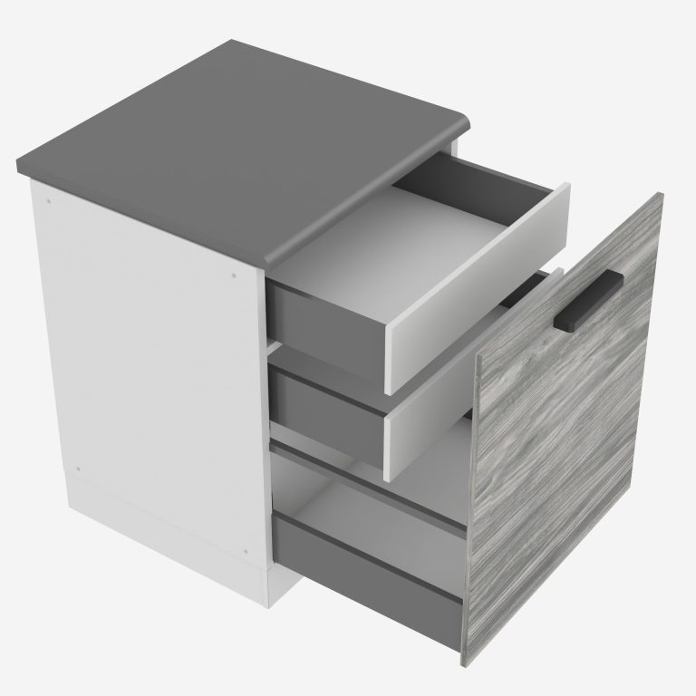 Szafka kuchenna dolna 60cm szuflady wewnętrzne TOR SDSZW60/0/WT/GW1/B/B1/PP