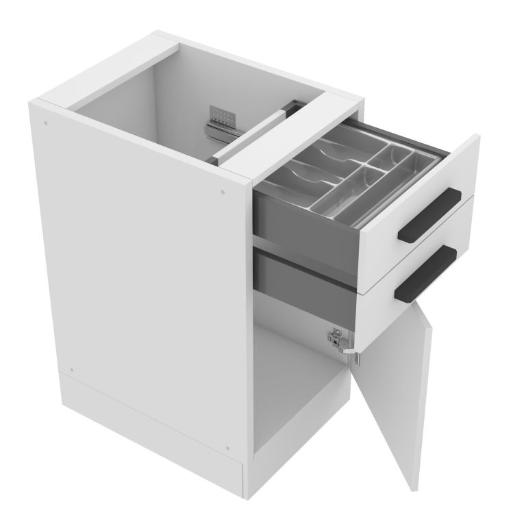 Szafka kuchenna dolna 40cm szuflady TOR SDSZ40WS/0/WT/WT/0/B1/PP
