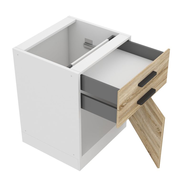 Szafka kuchenna dolna 60cm szuflady TOR SDSZ60/0/WT/DS/0/B1/PP