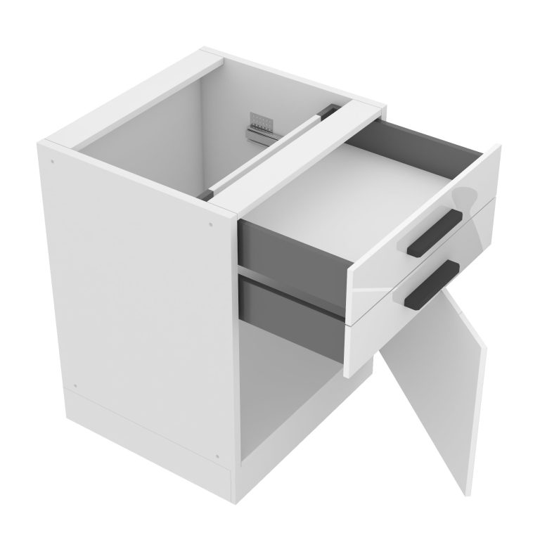 Szafka kuchenna dolna 60cm szuflady INF SDSZ60/0/WT/W/0/B1/PP