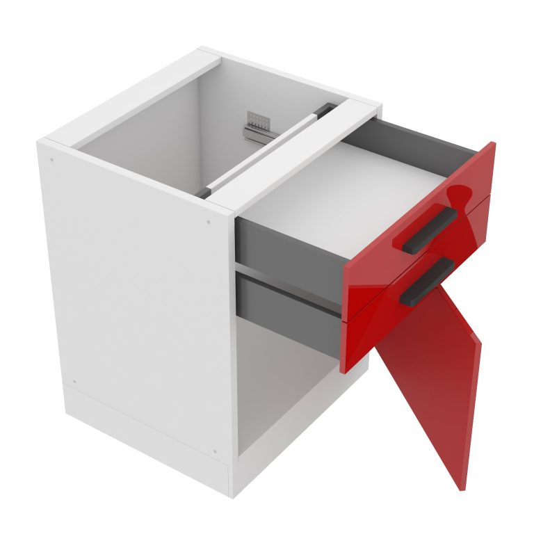 Szafka kuchenna dolna 60cm szuflady INF SDSZ60/0/WT/R/0/B1/PP