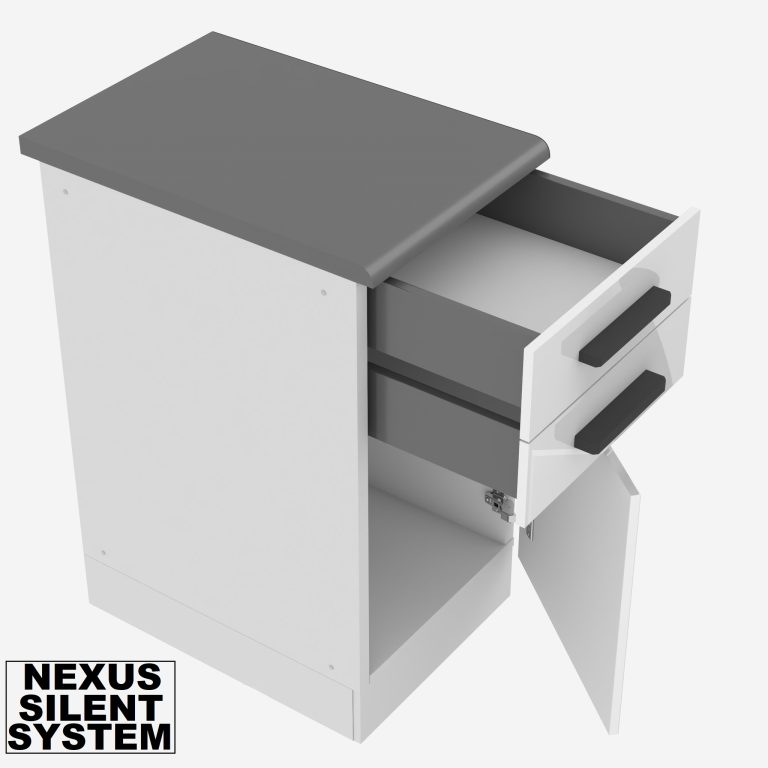 Meble kuchenne Premium Full Version 300 cm białe połysk z blatem Producent INF MILA/0/WT/W/B/B1