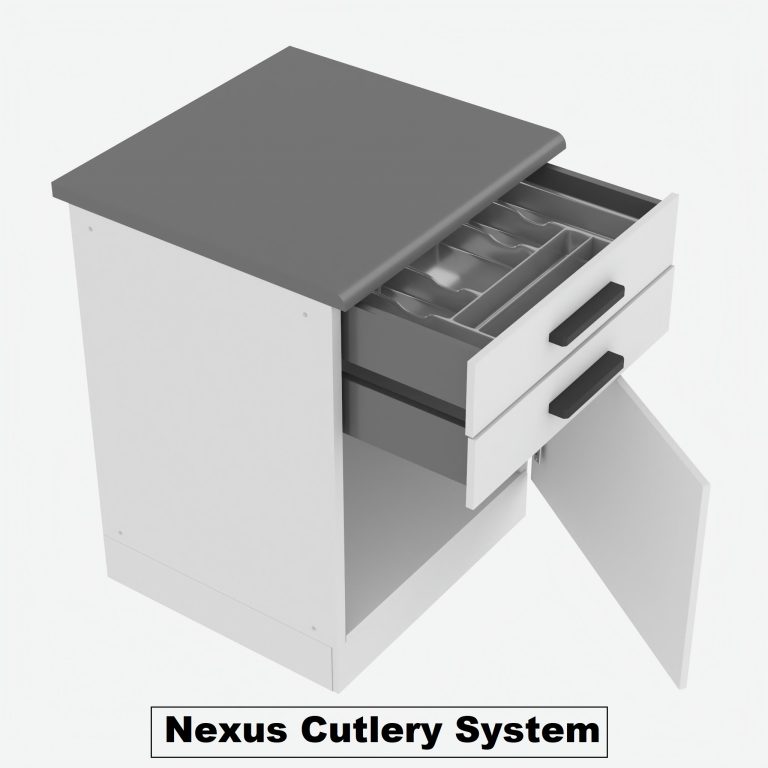 Meble kuchenne Premium Full Version 300 cm szare połysk bez blatu Producent INF GRACE/0/WT/S/0/B1