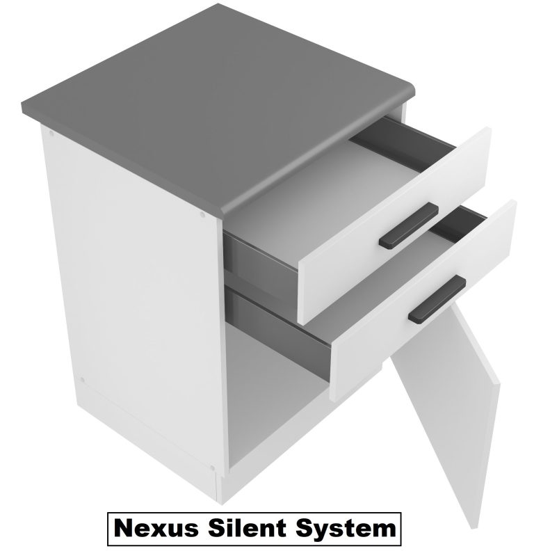 Meble kuchenne Premium Full Version 300 cm szare połysk bez blatu Producent INF GRACE/0/WT/S/0/B1