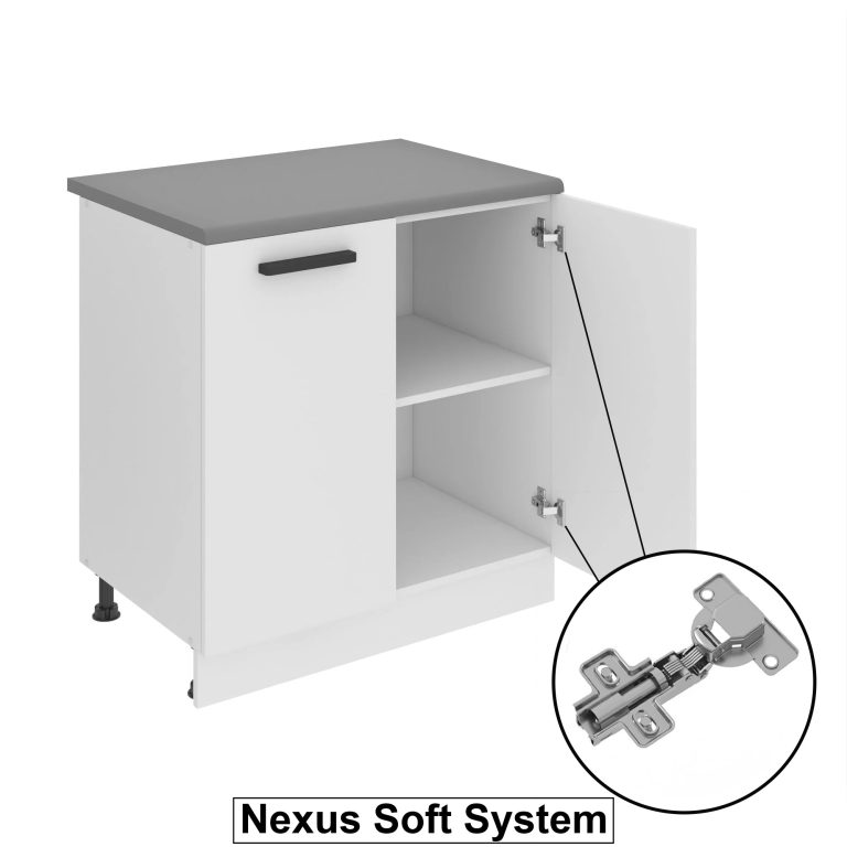 Meble kuchenne Premium Full Version 300 cm szare połysk bez blatu Producent INF GRACE/0/WT/S/0/B1